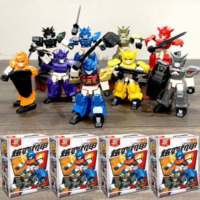 2026 New Stylish mecha model mini building block Figure Blind box Robot Children's toy Boy Gift ornament
