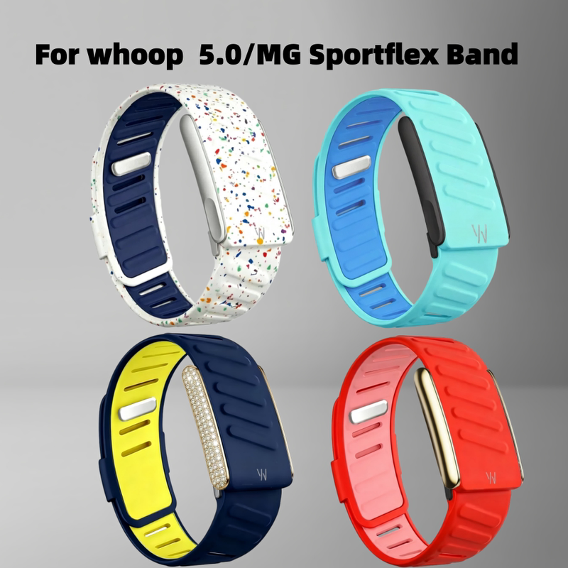 Newly Suitable for Whoop 5.0/Mg Smart Sports Bracelet Accessories Silicone Breathable Strap Wristband Replacement Wristband