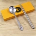 Big Smiley Spoon Cutlery Tùy chỉnh bằng thép không gỉ Màu xanh và trắng Sứ đũa Spoon 2 Piece Set Bộ đồ ăn cầm tay Quà tặng - Đồ ăn tối Đồ ăn tối