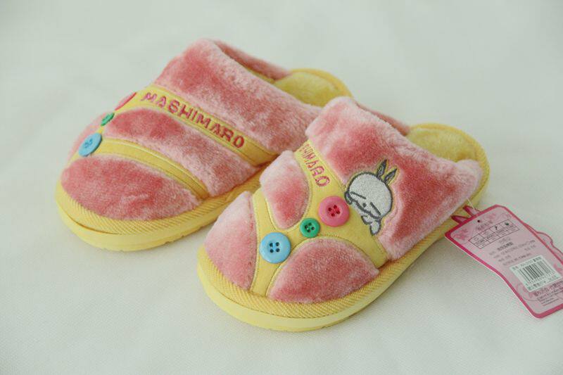 Pantoufles enfants en suède pour hiver - semelle caoutchouc - Ref 1018628 Image 48