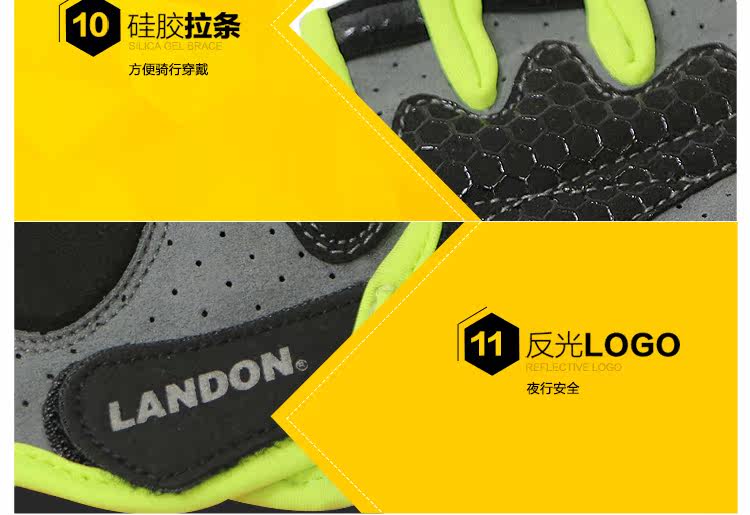 Gants pour vélo mixte LANDON - Ref 2239003 Image 19
