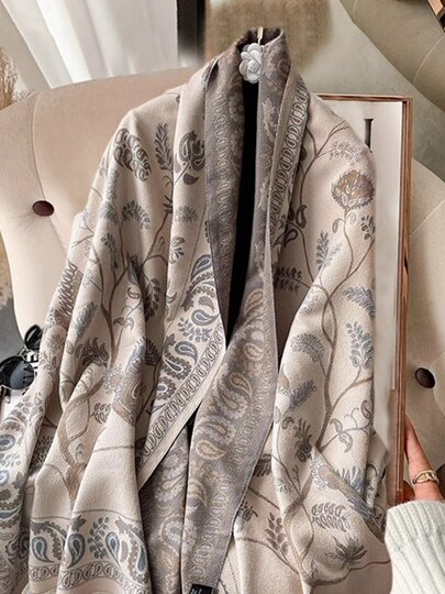 Air-Conditioned Room Shawl for Women, Similar to Liu Yifei's Style, Blanket, Summer 2024 New Model, Scarf, Dual-Use, Stylish and Sophisticated