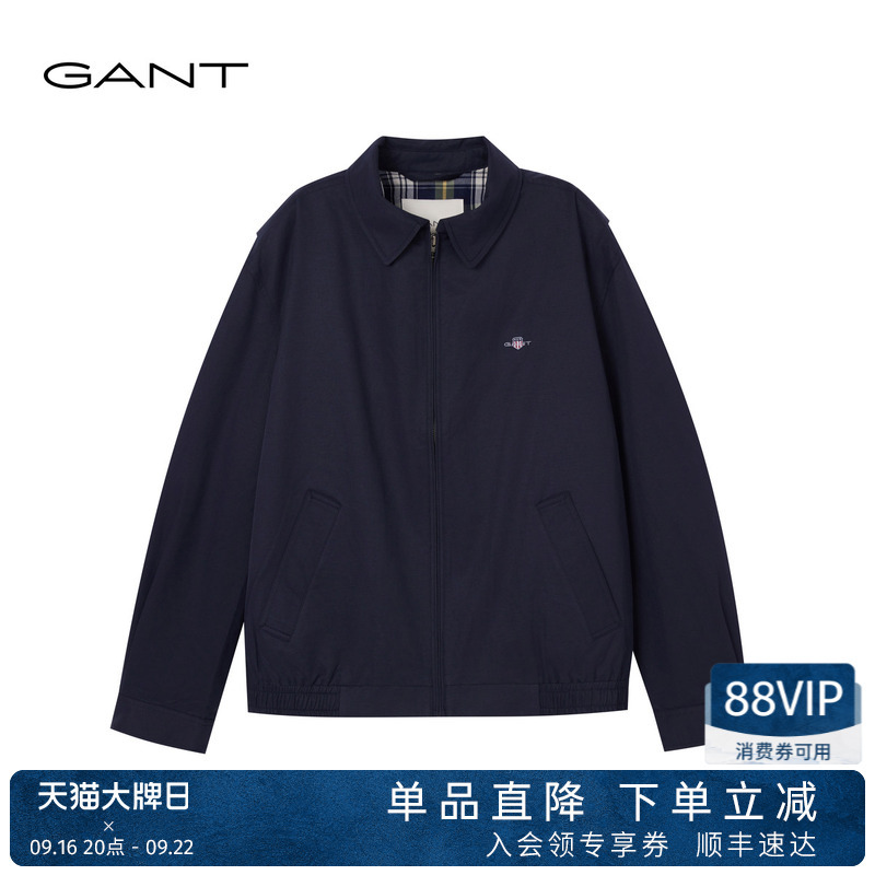 【Harrington Jacket】Gant/Gant's New Autumn and Winter Men's Retro American Casual Lapel Work Jacket 【Harrington Jacket】Gant/Gant's New Autumn and Winter Men's Retro American Casual Lapel Work Jacket