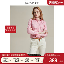 Gant Women's Fall Winter Simple Fresh Elegant Casual Print Breathable Long Sleeve Shirt) 4322035