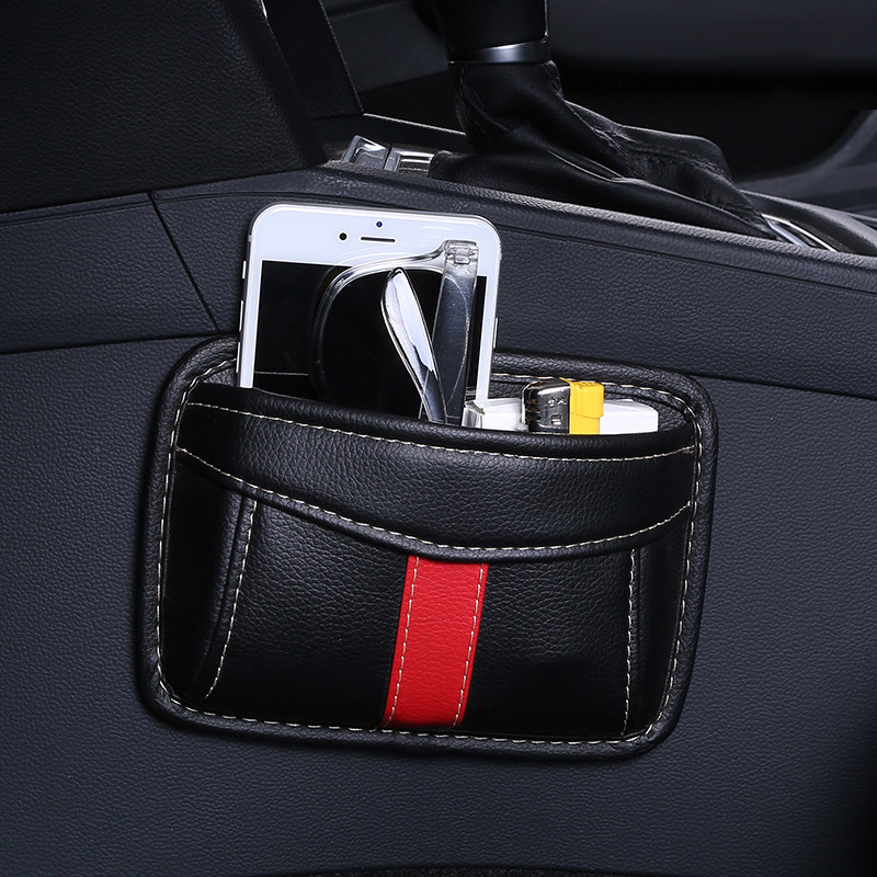 Car placing bag in car with mobile phone bag adhesive type multifunctional containing hanging bag storage box car supplies big all