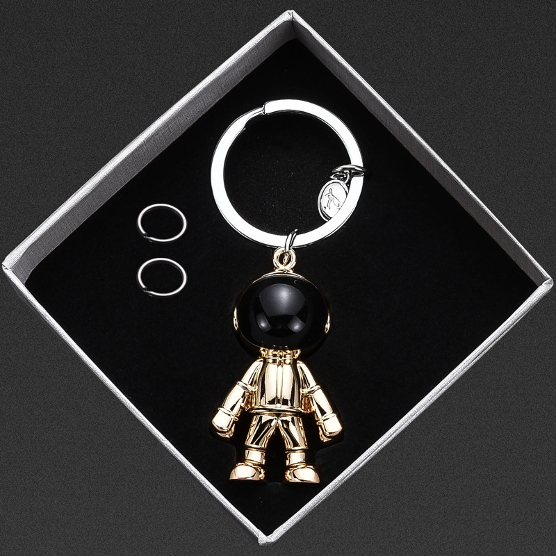 Astronaut Birthday Gift Boy Key Button Send Boyfriend Little Gift Upscale Christmas Car Lock Spoon Pendant