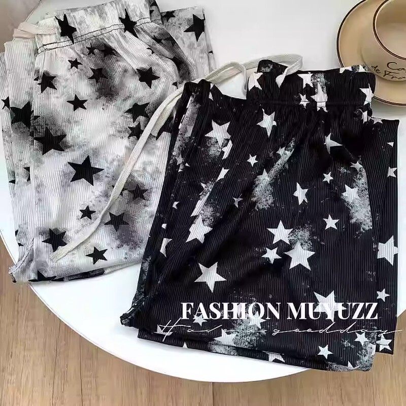 American Retro Splatter Tie-Dye Star Wide-Leg Shorts for Men and Women, Summer Thin Ice Silk Casual Sports Straight-Leg Knee-Length Shorts American Retro Splatter Tie-Dye Star Wide-Leg Shorts for Men and Women, Summer Thin Ice Silk Casual Sports Straight-Leg Knee-Length Shorts