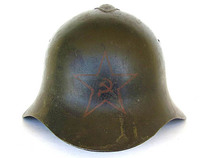 Display] Original WWII Soviet Red Army early Ssh36 steel helmet