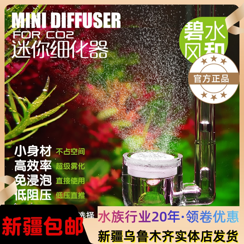 Biewater wind and mini CO2 refiner water grass carbon dioxide atomizer steel bottle decompression table assorted