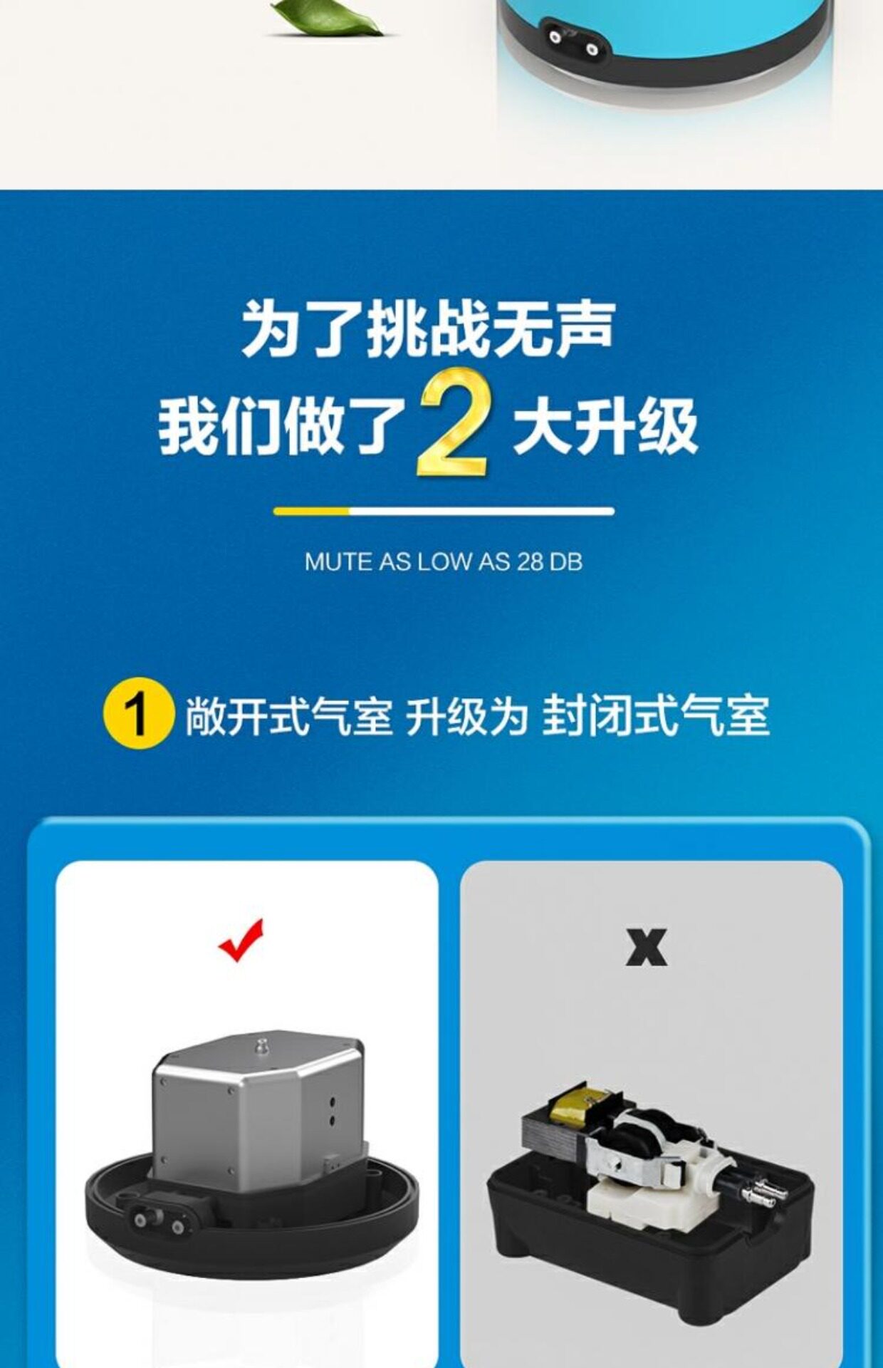 Насос для аквариума 创宁鱼缸氧气泵超静音小型家用增氧泵养鱼打氧增氧机卖鱼用充氧泵 Chong Ning