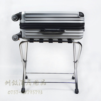 Special price thick stainless steel folding luggage rack hotel room hotel floor-to-ceiling multifunctional clothing rack