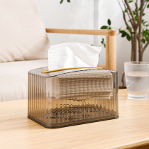 Tissue box suction paper box Home Living room Restaurant Tea Table Nordic Minimalist Creative Spring Send paper Multi-functional transparent box