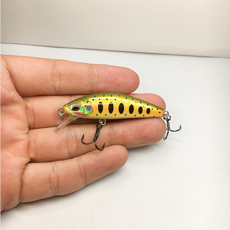 Black Bear's 5 5cm6g submerged millet Nolua bait micro-object fake bait army fish with red eyes and green tips