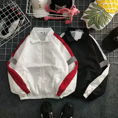 Korean ulzzang Couple Spring Baseball Clothing Tide Men's Sports Jacket ins Korean Loose Coats