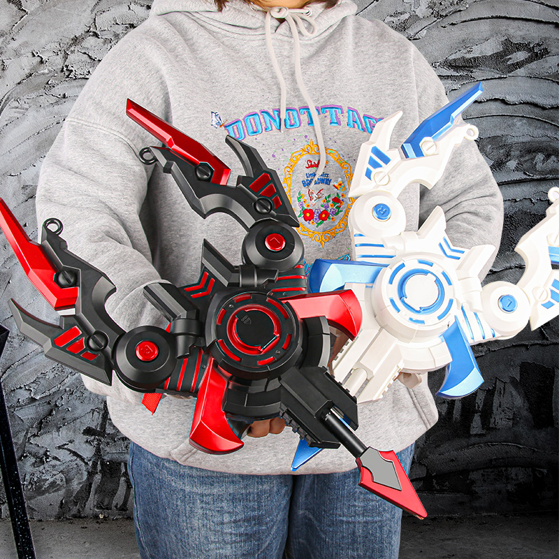 Children's toy guns electric even hair soft slingshot shields can deform emitting boy bows eat chicken equipable M416 presents