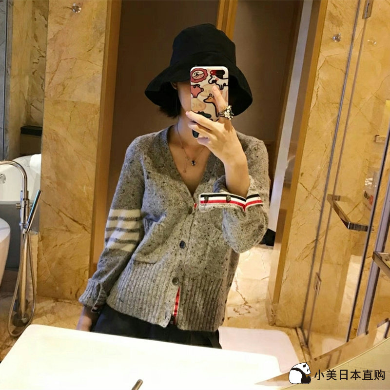 Small Beauty Day Thom Browne Spring new TB Tom Brown Snow Flowers Point Four Bars Weaselwear Sweater