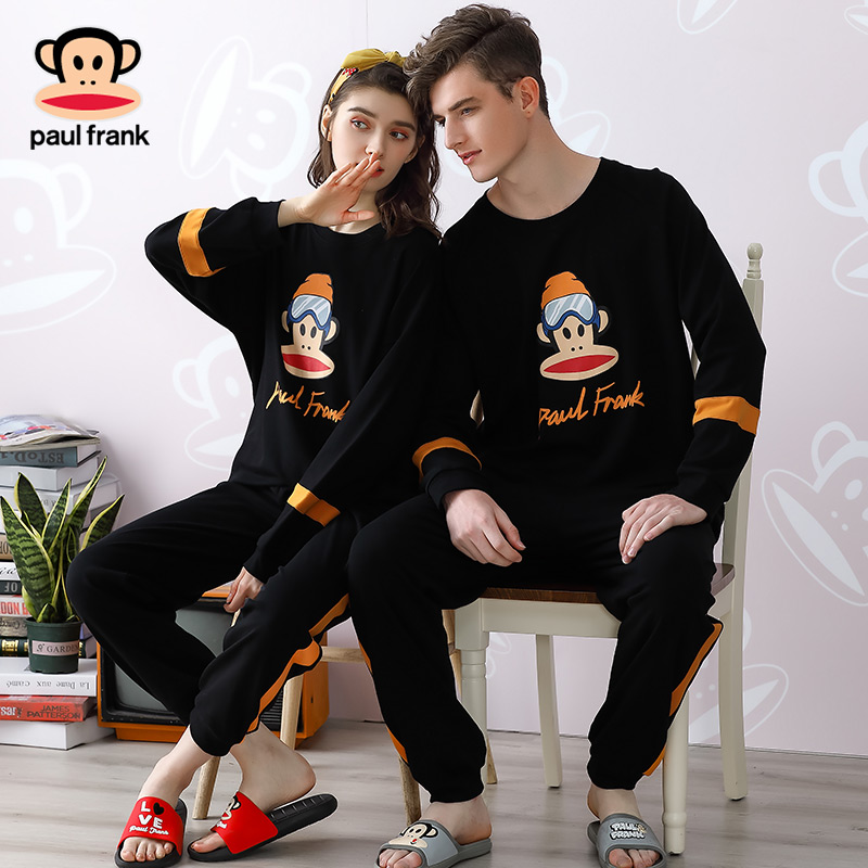 Paul Frank 大嘴猴 纯棉 情侣款 长袖家居服套装 天猫优惠券折后￥69包邮（￥179-110）4款可选