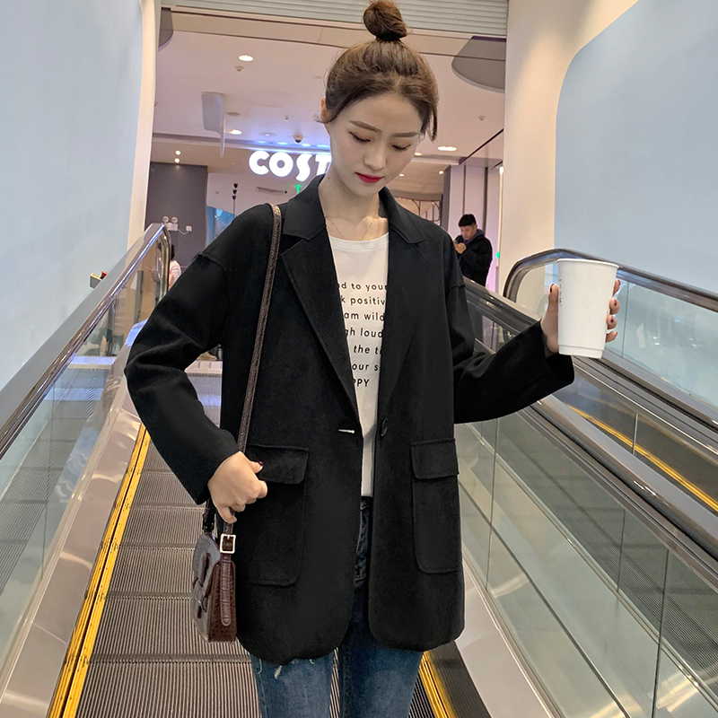 Small man small suit early autumn coat women's tide 2022 spring and autumn dress new Korean version loose temperament small suit top
