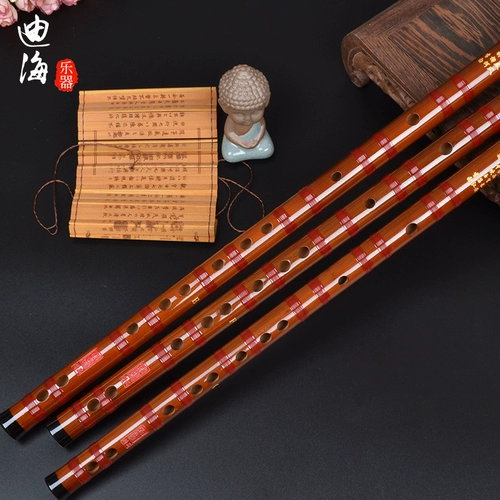 迪海 Укусить бамбуковые флейты Основные исследования бамбуковая флейта полная профессиональная производительность Hengdi ученик класс для взрослых классов древних ветряных музыкальных инструментов