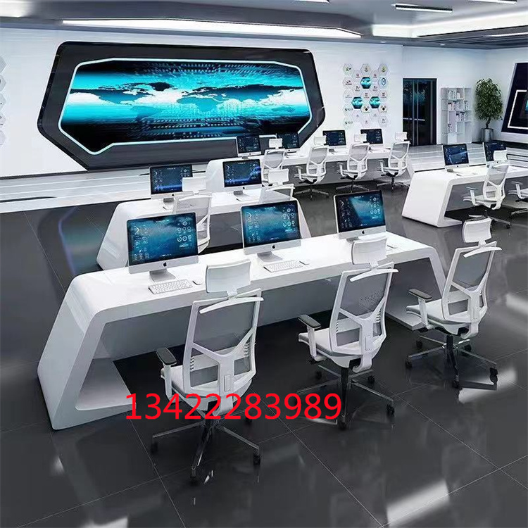 Multimedia monitoring operating table Numerical control room console monitoring room monitoring bench steel wood structure customisation-Taobao