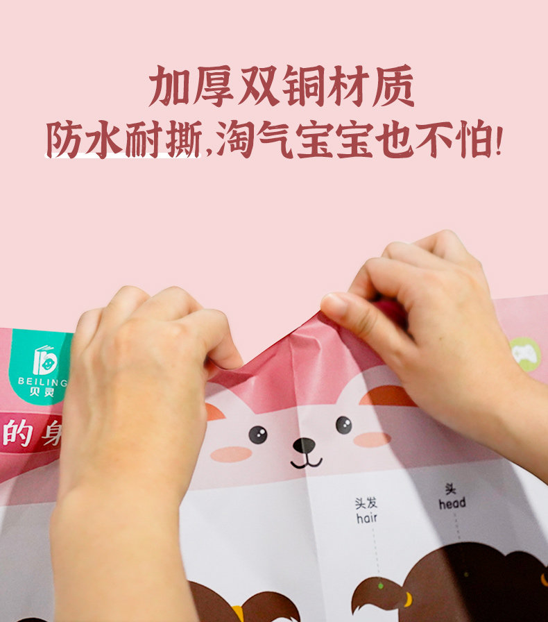 Развивающие постеры/книги для детей 贝灵有声挂图启蒙早教识字识图婴儿幼儿认知拼音墙贴儿童益智玩具