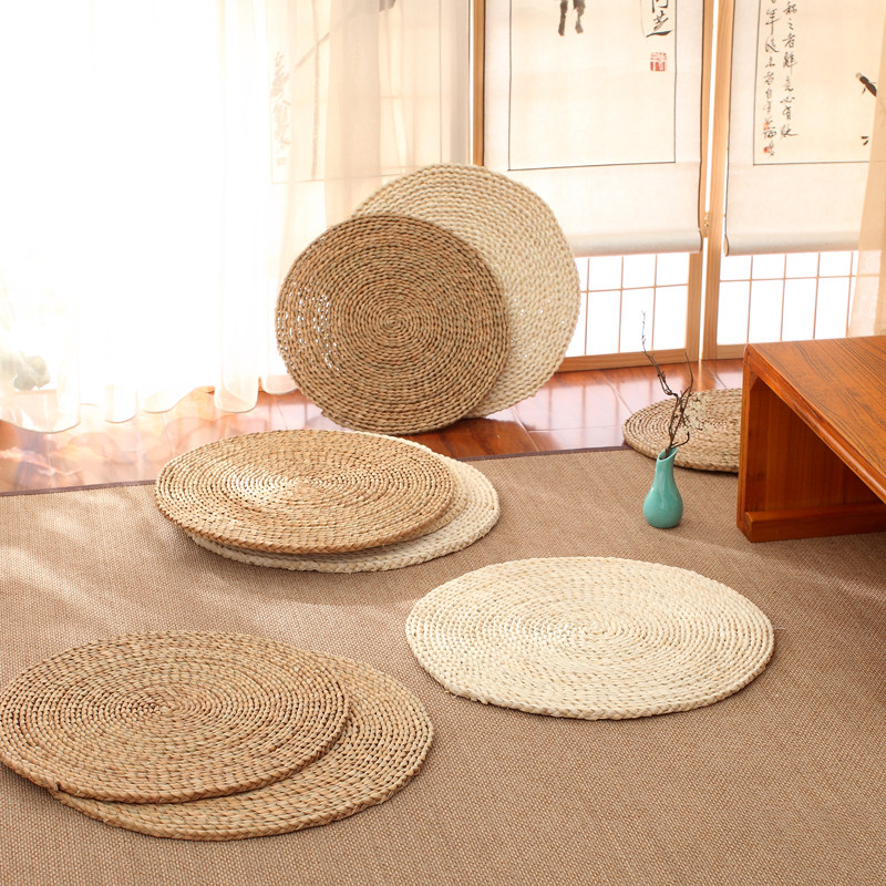 Petal cushion tatami mat set to make home ground mat straw chicking cushion bushel cushion ground meditation cushion for cushion