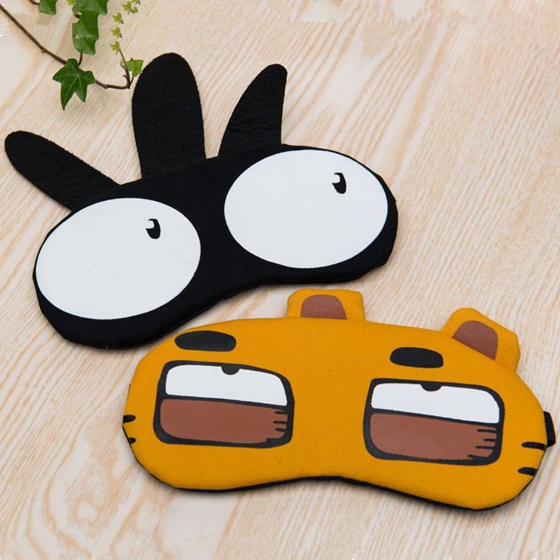 眼罩睡眠遮光透气女韩国 动漫卡通冰袋热敷可爱超萌耳塞