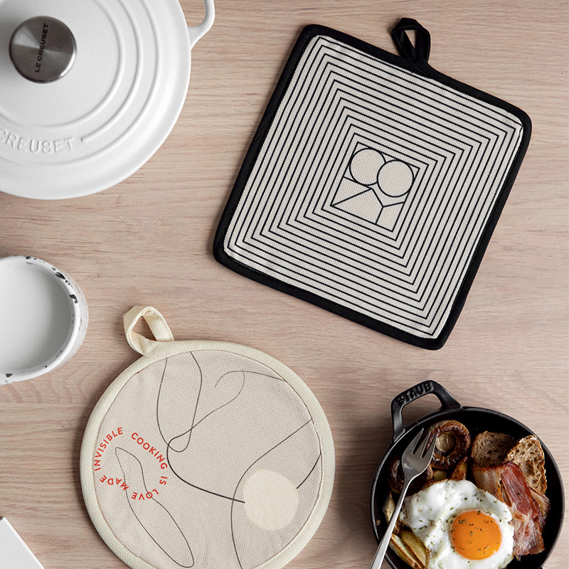 Moreover Nordic household bowl mat western table mat table mat anti-scalding heat insulation pot mat heat-resistant dinner plate mat coaster