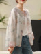 New Chinese-Style National Style Embroidered Sun-Protection Jacket for Women, 2024 Summer New Fashion Loose-Fitting Thin Top with Traditional Buttons