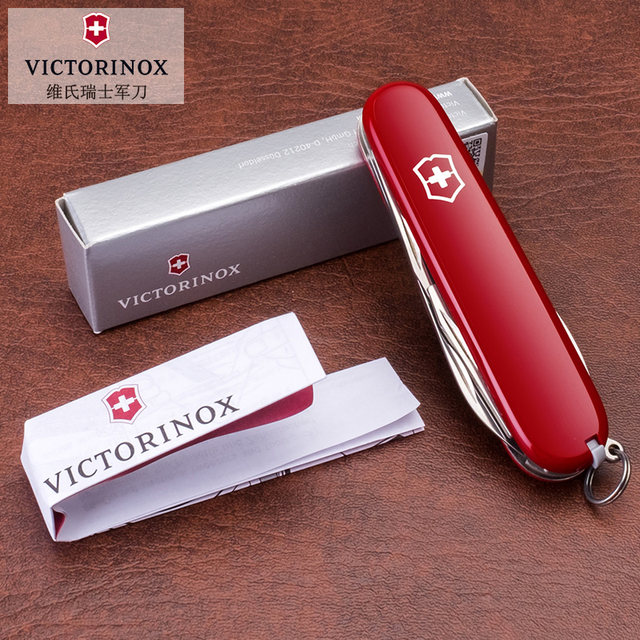 ຕົ້ນສະບັບຂອງແທ້ຈິງ Victorinox Swiss Army ມີດ 91MM ມາດຕະຖານ 1.3603 multifunctional Swiss ມີດບາງໆມີດພັບ