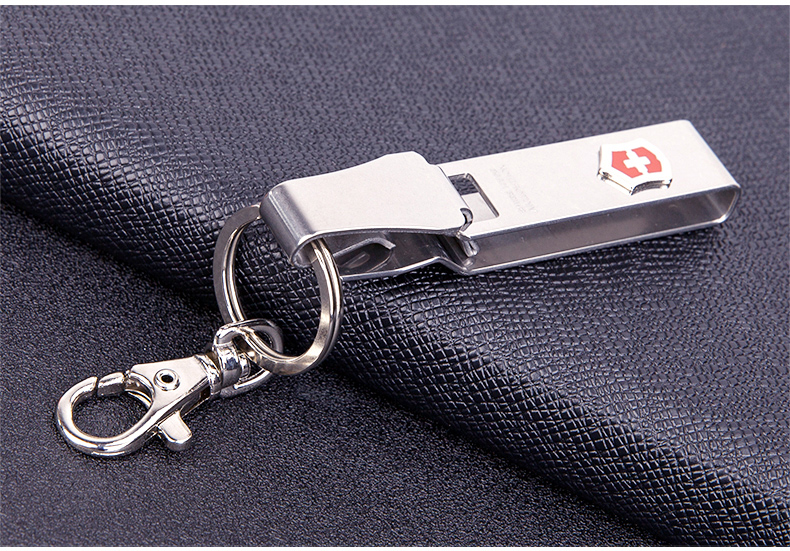 Victorinox Swiss Army Knife Thép Không Gỉ Vành Đai Keychain Nhẫn 4.1858 Sản Xuất tại Thụy Sĩ Gốc Nhập Khẩu Chính Hãng