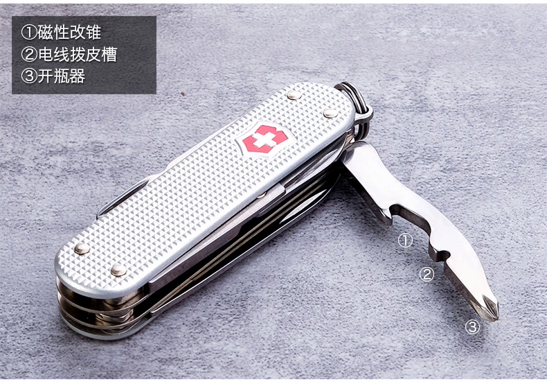 Victorinox Swiss Army Dao 58MM Bạc Nhôm Tay cầm Mini Hero 0,6381,26 Nhập khẩu