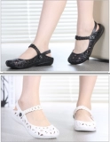 Warrior, летние тапочки в стиле Crocs, дышащая униформа медсестры, нескользящие босоножки, легкие черные туфли, обувь для работы