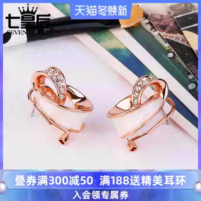 Fashion temperament ear needle female advanced sense spiral earrings Hong Kong style Korean simple retro earrings 2020 New Tide