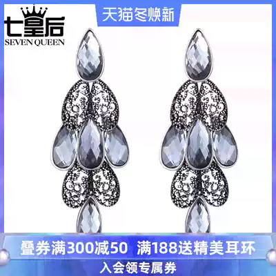 2020 New Tide national style Baroque earrings female court retro earrings big temperament Korean long version pendant