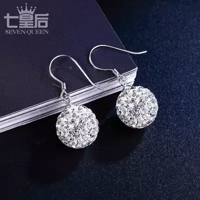 s925 silver earrings Korean personality 2020 New Tide temperament simple Net red earrings small earlobes suitable