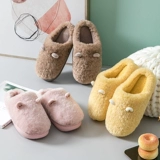 Тапочки, зимняя нескользящая милая обувь на платформе