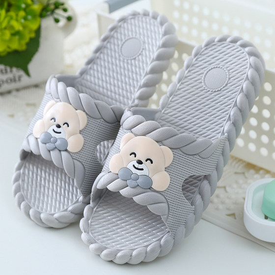 Slippers women's summer home bath four seasons indoor home quick-drying non-slip couple home bathroom sandals and slippers women