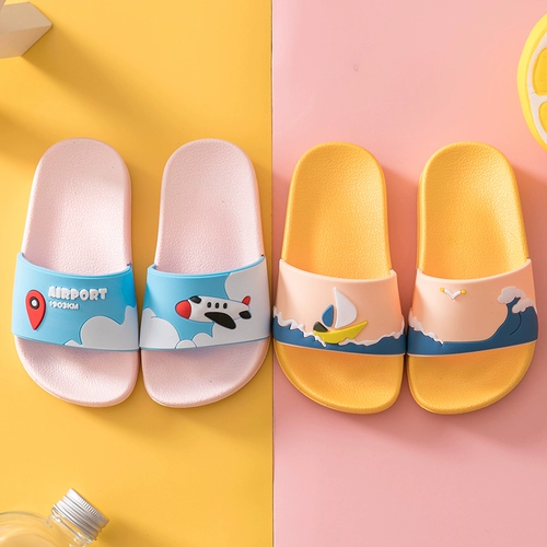 Детские нескользящие летние тапочки, слайдеры для мальчиков