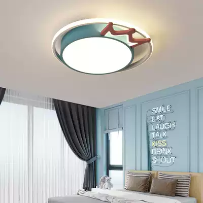 Nordic minimalist romantic master bedroom creative crown lamps simple modern boys and girls room children ceiling lamp