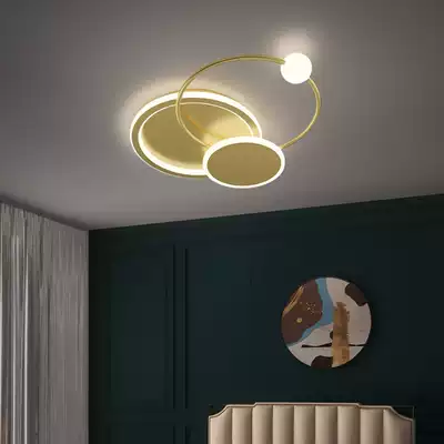 Nordic led master bedroom lamp Golden simple modern room lamps creative personality warm romantic household lamps