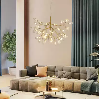 Nordic living room chandelier creative Firefly lamp light luxury bedroom lamp designer art dining room chandelier