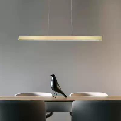 Nordic all copper dining room lights modern simple bar table tea table strip lights minimalist office long strip lights