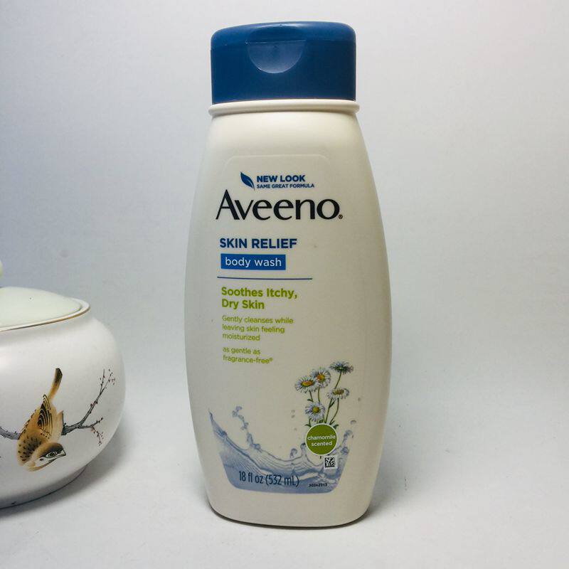 Spot American Aveeno Ivey natural oatmeal chamomile moisturizing itching moisturizing soothing shower gel 532ml