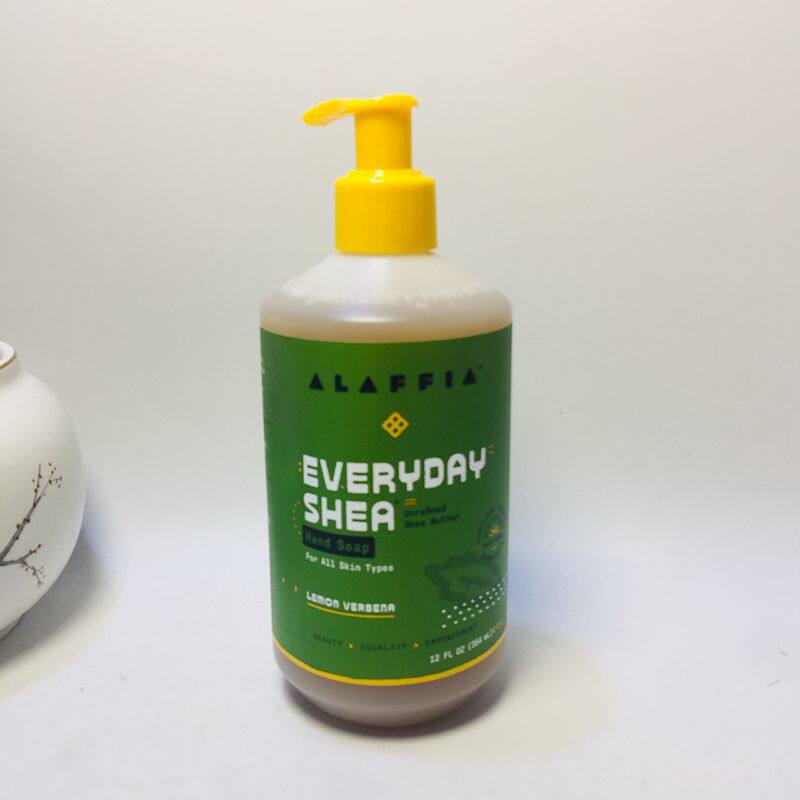 Spot new American Alaffia natural shea butter lemon verbena moisturizing soothing antibacterial hand sanitizer 354