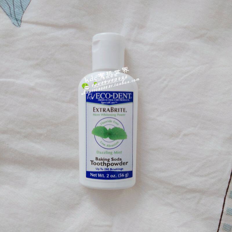 Spot USA Eco-Dent natural mint small soda to improve tooth stain tooth yellow bright white tooth 56g