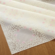 Plastic PVC tea cloth lace tablecloth ins waterproof and oil-proof non-washing table mat tablecloth household rectangle