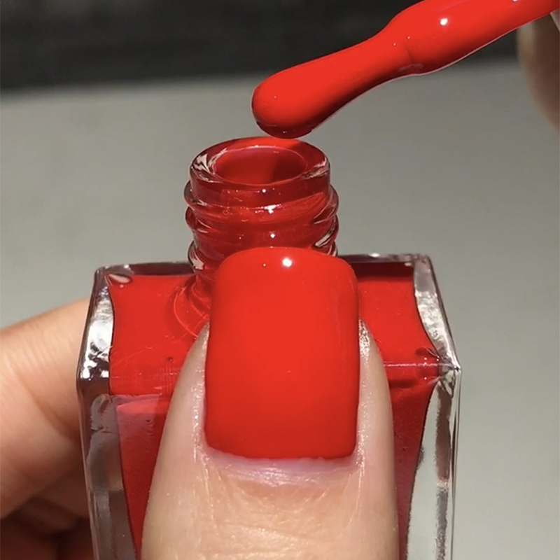 Xunai's New Water-Based Quick-Drying Red Nail Polish, No-Bake, Peelable, Odorless, Festive New Year's Bright Orange-Red, Long-Lasting Xunai's New Water-Based Quick-Drying Red Nail Polish, No-Bake, Peelable, Odorless, Festive New Year's Bright Orange-Red, Long-Lasting