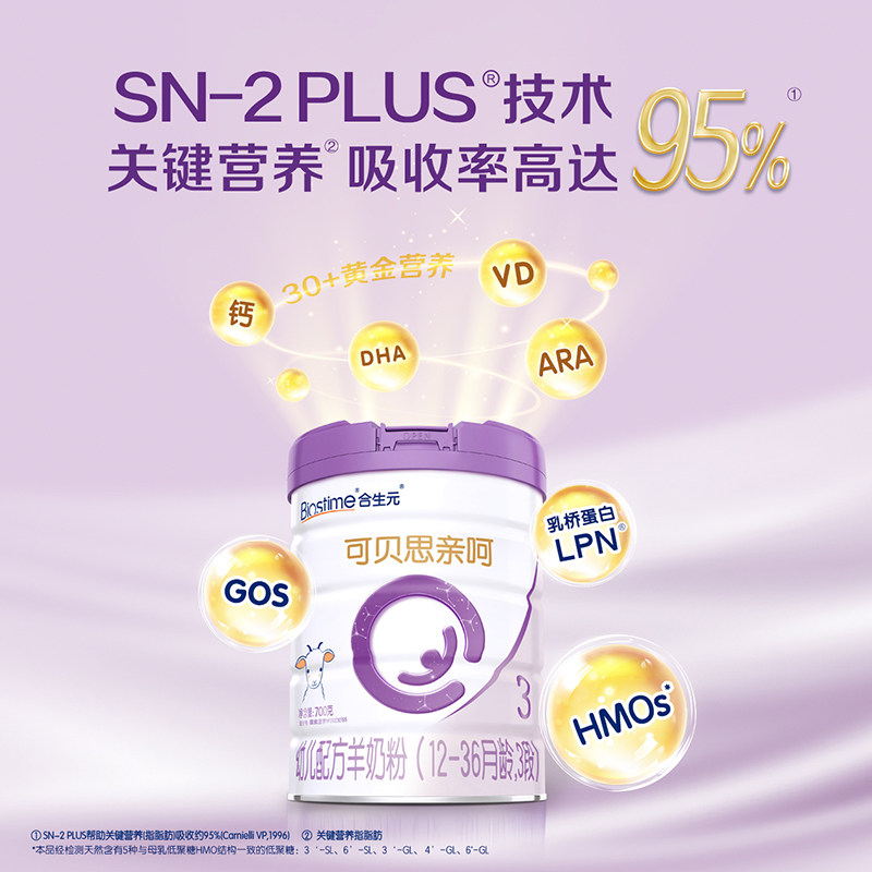 Biostime Kebaisi New National Standard Infant Formula Goat Milk Powder Stage 3 700g 1 Can 100% Pure Goat Milk Protein