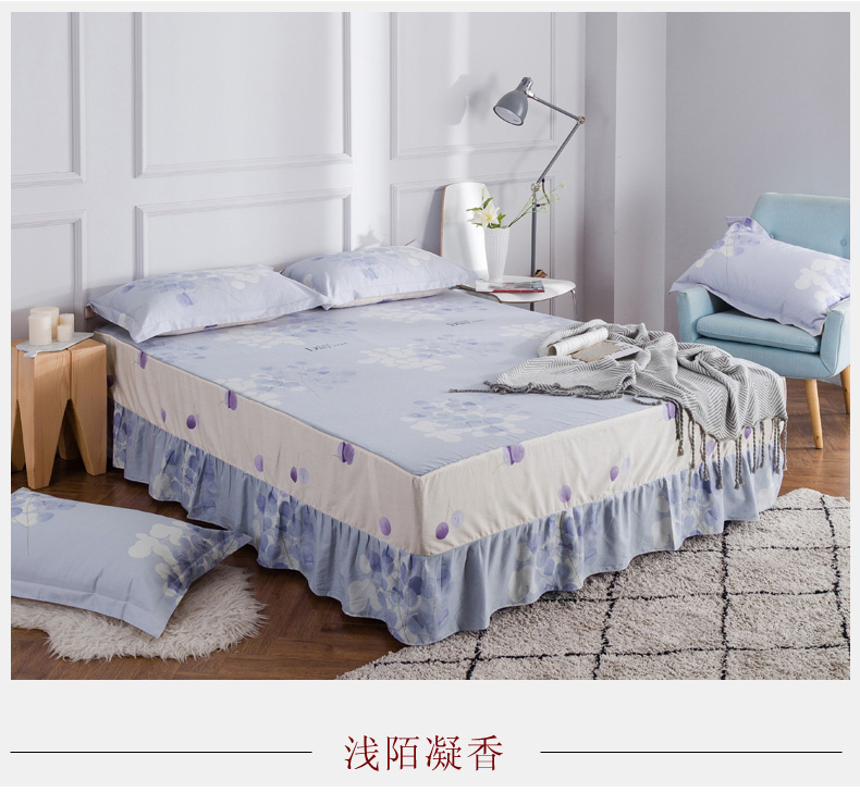 Một mảnh giường bông bedspread váy Simmons bảo vệ tay áo bông giường 1.5m18m giường váy lanh 2.0m đúp - Váy Petti váy giường đẹp	